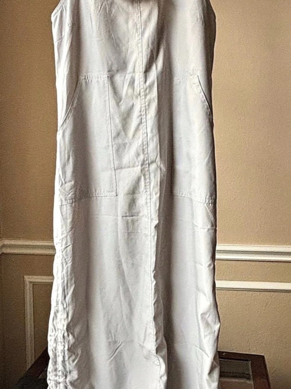 Ekose Gray Maxi Dress